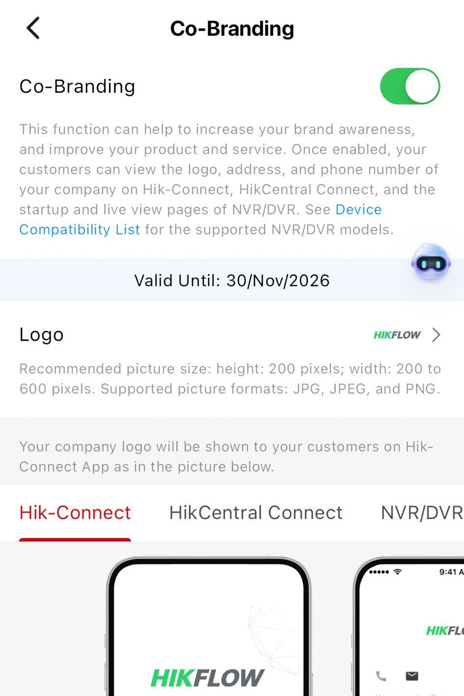 Hik Partner Pro Co-Branding Ayarları ve Mobil Uygulama Logosu